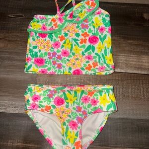 Cat & Jack Colorful Floral Kids Bikini